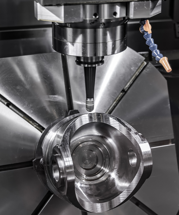 Processo de fresamento CNC na Anexo Usinagem