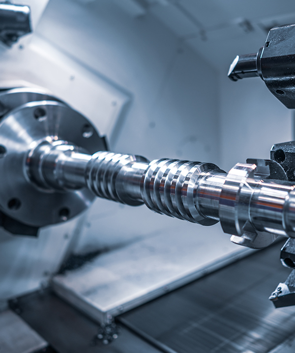 Processo de torneamento CNC na Anexo Usinagem